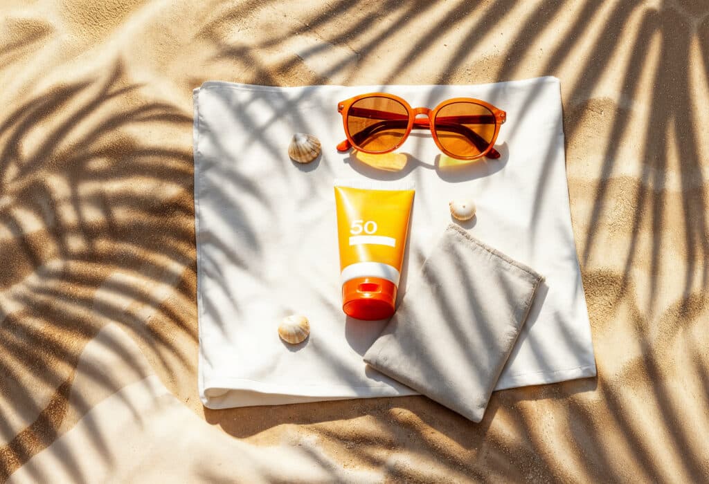 summer-essentials-white-towel-beach