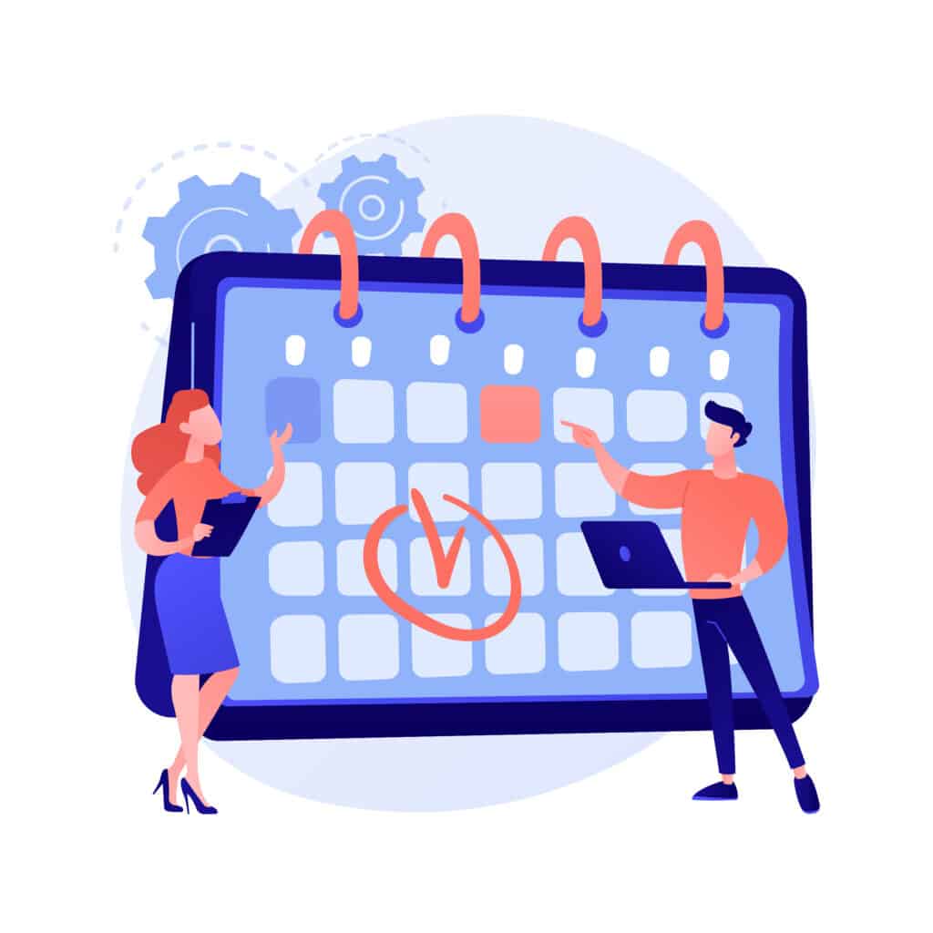 Scheduling online vector concept metaphor